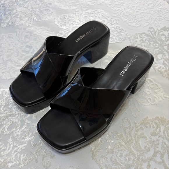 Jeffrey Campbell Bubblegum Block Platform Heels Black Size 8 - Picture 4 of 15